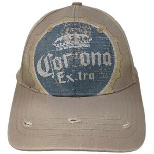 Concept One Corona Baseball Cap Brown One Size Slideback Beer Logo Graphic Hat